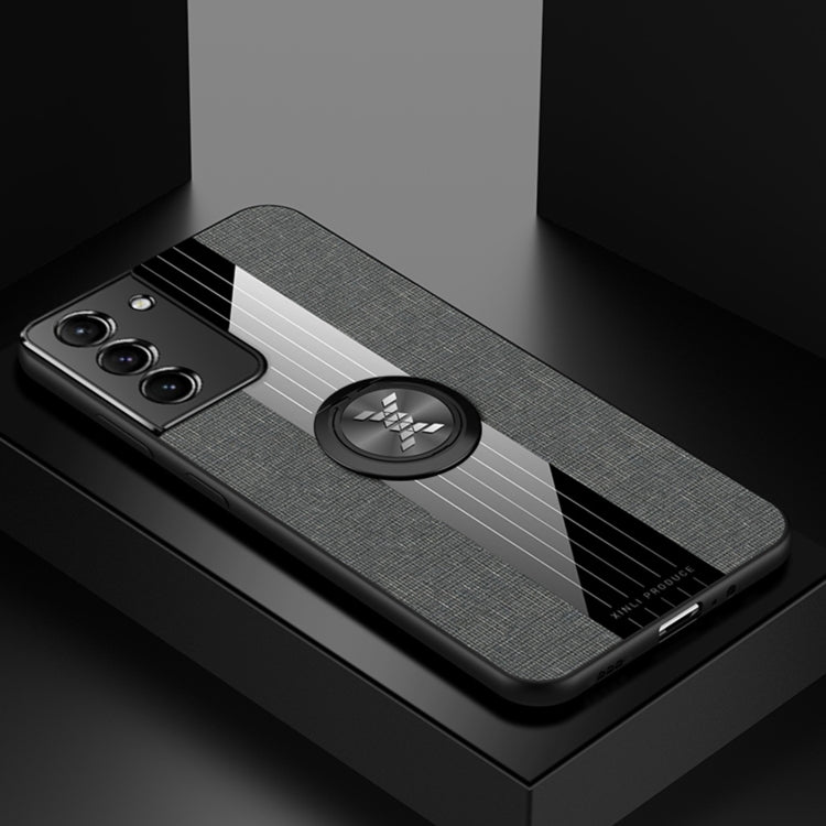 XINLI Stitching Cloth Textue Shockproof TPU Protective Case with Ring Holder, For Samsung Galaxy S20, For Samsung Galaxy S20 FE, For Samsung Galaxy S20+, For Samsung Galaxy S20 Ultra, For Samsung Galaxy S21 5G, For Samsung Galaxy S21 Ultra 5G����������...