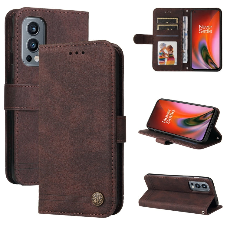 Skin Feel Life Tree Metal Button Horizontal Flip Leather Case with Holder & Card Slot & Wallet & Photo Frame & Strap, For OnePlus Nord 2 5G, For OnePlus Nord CE 5G, For OPPO Realme 7 5G / V5 5G, For Xiaomi Redmi 10, For Xiaomi Mi 11T Pro / Mi 11T������...