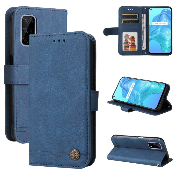 Skin Feel Life Tree Metal Button Horizontal Flip Leather Case with Holder & Card Slot & Wallet & Photo Frame & Strap, For OnePlus Nord 2 5G, For OnePlus Nord CE 5G, For OPPO Realme 7 5G / V5 5G, For Xiaomi Redmi 10, For Xiaomi Mi 11T Pro / Mi 11T������...