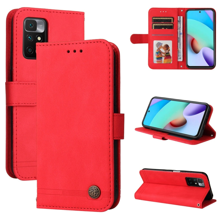 Skin Feel Life Tree Metal Button Horizontal Flip Leather Case with Holder & Card Slot & Wallet & Photo Frame & Strap, For OnePlus Nord 2 5G, For OnePlus Nord CE 5G, For OPPO Realme 7 5G / V5 5G, For Xiaomi Redmi 10, For Xiaomi Mi 11T Pro / Mi 11T������...