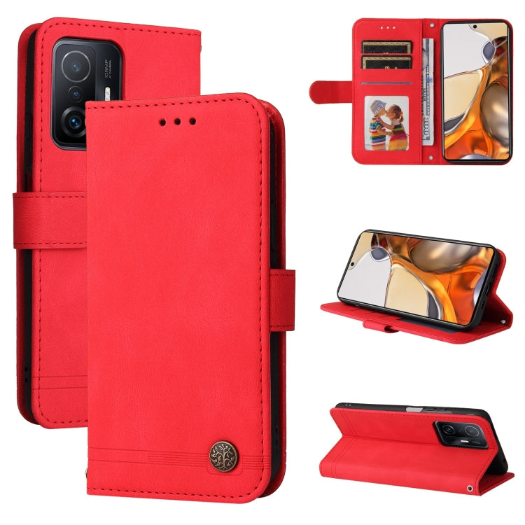 Skin Feel Life Tree Metal Button Horizontal Flip Leather Case with Holder & Card Slot & Wallet & Photo Frame & Strap, For OnePlus Nord 2 5G, For OnePlus Nord CE 5G, For OPPO Realme 7 5G / V5 5G, For Xiaomi Redmi 10, For Xiaomi Mi 11T Pro / Mi 11T������...