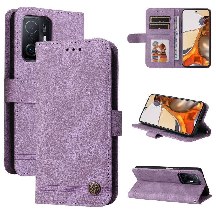 Skin Feel Life Tree Metal Button Horizontal Flip Leather Case with Holder & Card Slot & Wallet & Photo Frame & Strap, For OnePlus Nord 2 5G, For OnePlus Nord CE 5G, For OPPO Realme 7 5G / V5 5G, For Xiaomi Redmi 10, For Xiaomi Mi 11T Pro / Mi 11T������...