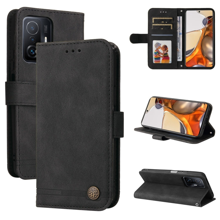 Skin Feel Life Tree Metal Button Horizontal Flip Leather Case with Holder & Card Slot & Wallet & Photo Frame & Strap, For OnePlus Nord 2 5G, For OnePlus Nord CE 5G, For OPPO Realme 7 5G / V5 5G, For Xiaomi Redmi 10, For Xiaomi Mi 11T Pro / Mi 11T������...