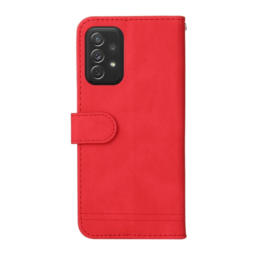 Skin Feel Life Tree Metal Button Horizontal Flip Leather Case with Holder & Card Slot & Wallet & Photo Frame & Strap, For Samsung Galaxy A72 5G / 4G