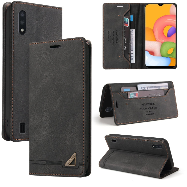Skin Feel Anti-theft Brush Horizontal Flip Leather Case with Holder & Card Slots & Wallet, For Samsung Galaxy A01, For Samsung Galaxy A02, For Samsung Galaxy A02s EU Edition, For Samsung Galaxy A03s 164mm, For Samsung Galaxy A10, For Samsung Galaxy A10...