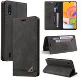 Skin Feel Anti-theft Brush Horizontal Flip Leather Case with Holder & Card Slots & Wallet, For Samsung Galaxy A01, For Samsung Galaxy A02, For Samsung Galaxy A02s EU Edition, For Samsung Galaxy A03s 164mm, For Samsung Galaxy A10, For Samsung Galaxy A10...
