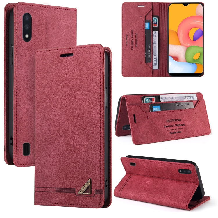 Skin Feel Anti-theft Brush Horizontal Flip Leather Case with Holder & Card Slots & Wallet, For Samsung Galaxy A01, For Samsung Galaxy A02, For Samsung Galaxy A02s EU Edition, For Samsung Galaxy A03s 164mm, For Samsung Galaxy A10, For Samsung Galaxy A10...