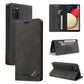 Skin Feel Anti-theft Brush Horizontal Flip Leather Case with Holder & Card Slots & Wallet, For Samsung Galaxy A01, For Samsung Galaxy A02, For Samsung Galaxy A02s EU Edition, For Samsung Galaxy A03s 164mm, For Samsung Galaxy A10, For Samsung Galaxy A10...