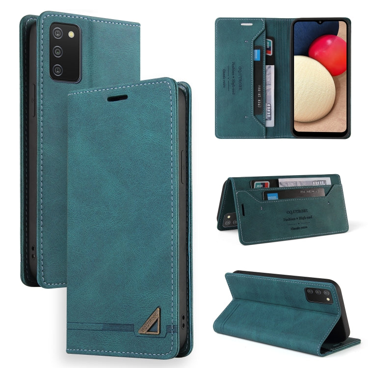 Skin Feel Anti-theft Brush Horizontal Flip Leather Case with Holder & Card Slots & Wallet, For Samsung Galaxy A01, For Samsung Galaxy A02, For Samsung Galaxy A02s EU Edition, For Samsung Galaxy A03s 164mm, For Samsung Galaxy A10, For Samsung Galaxy A10...