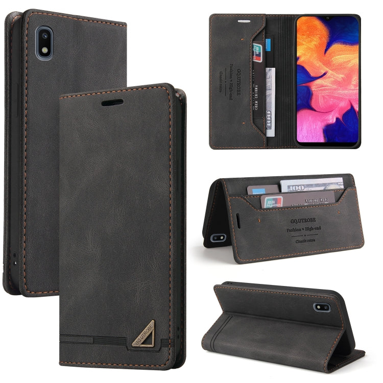 Skin Feel Anti-theft Brush Horizontal Flip Leather Case with Holder & Card Slots & Wallet, For Samsung Galaxy A01, For Samsung Galaxy A02, For Samsung Galaxy A02s EU Edition, For Samsung Galaxy A03s 164mm, For Samsung Galaxy A10, For Samsung Galaxy A10...