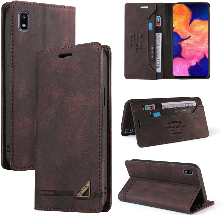 Skin Feel Anti-theft Brush Horizontal Flip Leather Case with Holder & Card Slots & Wallet, For Samsung Galaxy A01, For Samsung Galaxy A02, For Samsung Galaxy A02s EU Edition, For Samsung Galaxy A03s 164mm, For Samsung Galaxy A10, For Samsung Galaxy A10...