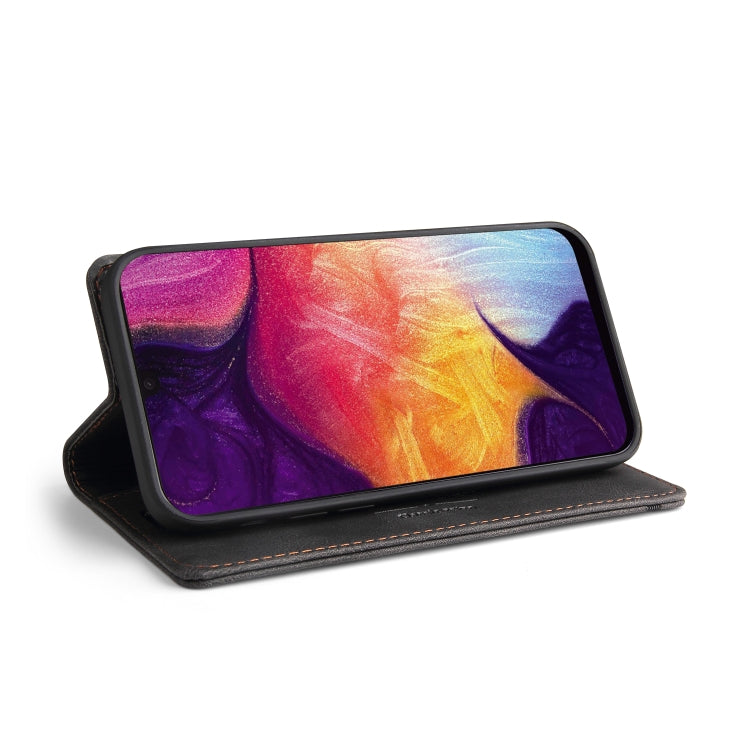 Skin Feel Anti-theft Brush Horizontal Flip Leather Case with Holder & Card Slots & Wallet, For Samsung Galaxy A70