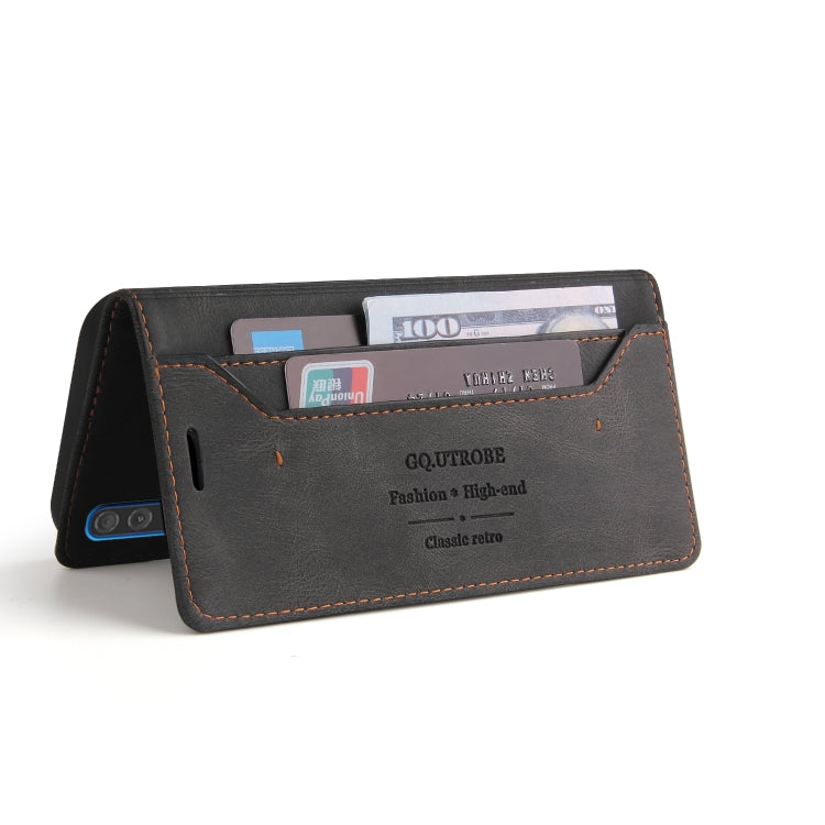 Skin Feel Anti-theft Brush Horizontal Flip Leather Case with Holder & Card Slots & Wallet, For Samsung Galaxy A70