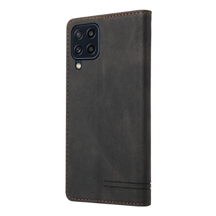 Skin Feel Anti-theft Brush Horizontal Flip Leather Case with Holder & Card Slots & Wallet, For Samsung Galaxy M32