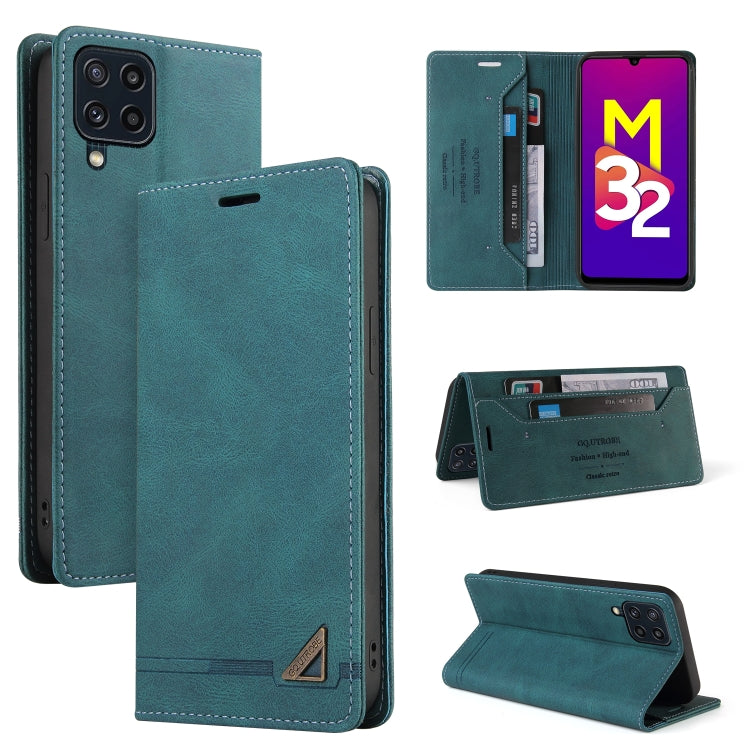 Skin Feel Anti-theft Brush Horizontal Flip Leather Case with Holder & Card Slots & Wallet, For Samsung Galaxy M32