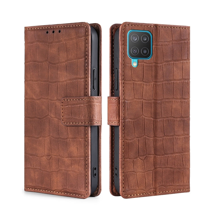 Skin Feel Crocodile Texture Magnetic Clasp Horizontal Flip PU Leather Case with Holder & Card Slots & Wallet, For Samsung Galaxy A03s, For Samsung Galaxy F52 5G, For Samsung Galaxy F62 / M62, For Samsung Galaxy M12 / F12, For Samsung Galaxy M32��������...