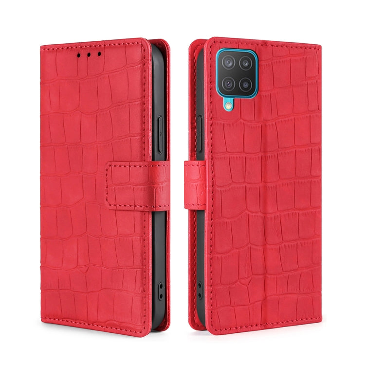 Skin Feel Crocodile Texture Magnetic Clasp Horizontal Flip PU Leather Case with Holder & Card Slots & Wallet, For Samsung Galaxy A03s, For Samsung Galaxy F52 5G, For Samsung Galaxy F62 / M62, For Samsung Galaxy M12 / F12, For Samsung Galaxy M32��������...