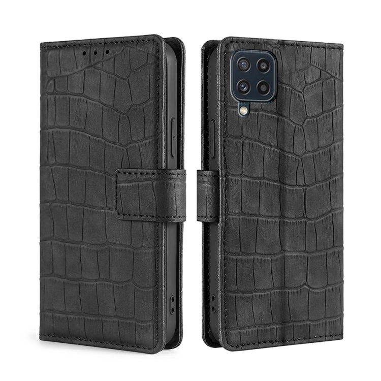 Skin Feel Crocodile Texture Magnetic Clasp Horizontal Flip PU Leather Case with Holder & Card Slots & Wallet, For Samsung Galaxy A03s, For Samsung Galaxy F52 5G, For Samsung Galaxy F62 / M62, For Samsung Galaxy M12 / F12, For Samsung Galaxy M32��������...
