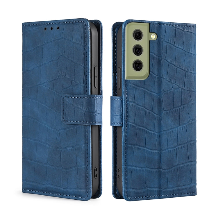 Skin Feel Crocodile Texture Magnetic Clasp Horizontal Flip PU Leather Case with Holder & Card Slots & Wallet, For Samsung Galaxy A03s, For Samsung Galaxy F52 5G, For Samsung Galaxy F62 / M62, For Samsung Galaxy M12 / F12, For Samsung Galaxy M32��������...