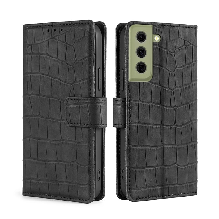 Skin Feel Crocodile Texture Magnetic Clasp Horizontal Flip PU Leather Case with Holder & Card Slots & Wallet, For Samsung Galaxy A03s, For Samsung Galaxy F52 5G, For Samsung Galaxy F62 / M62, For Samsung Galaxy M12 / F12, For Samsung Galaxy M32��������...