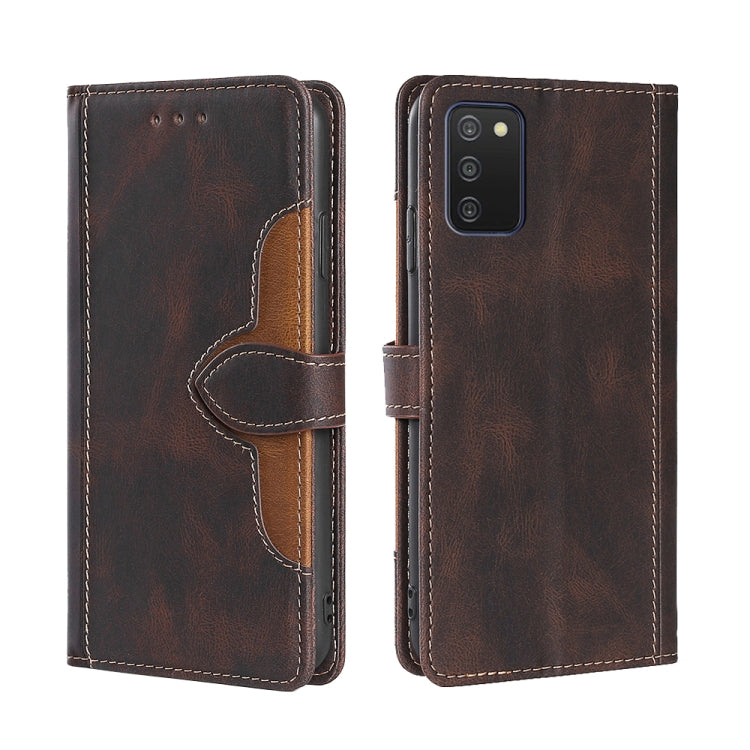 Skin Feel Straw Hat Magnetic Buckle Horizontal Flip PU Leather Case with Holder & Card Slots & Wallet, For Samsung Galaxy A03s (166.5mm), For Samsung Galaxy A03s (164.2mm), For Samsung Galaxy A22 4G, For Samsung Galaxy A22 5G���������������������������...