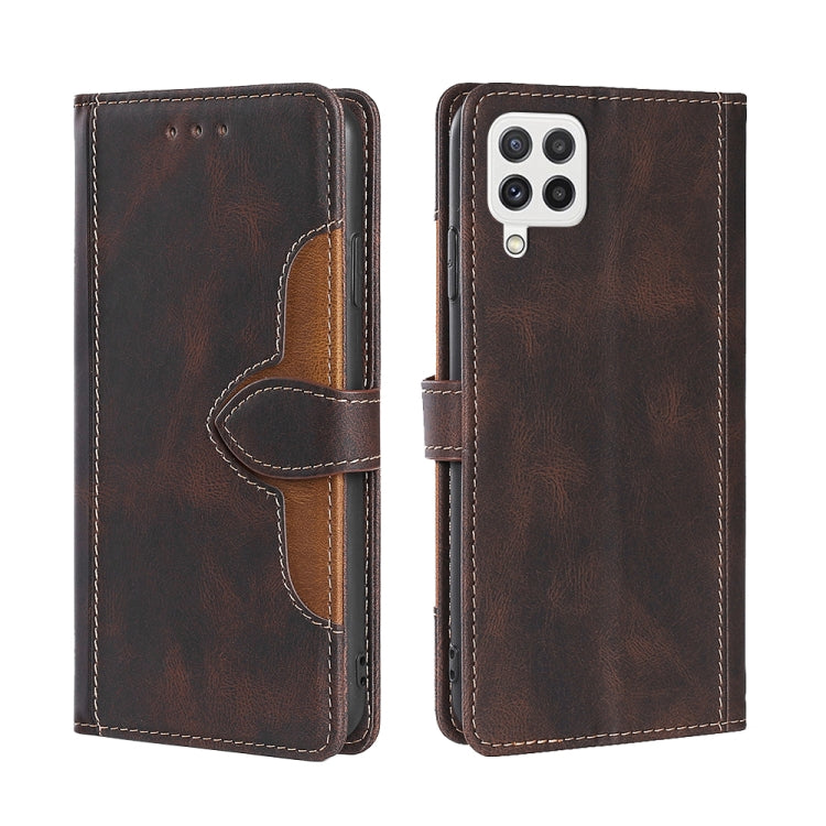 Skin Feel Straw Hat Magnetic Buckle Horizontal Flip PU Leather Case with Holder & Card Slots & Wallet, For Samsung Galaxy A03s (166.5mm), For Samsung Galaxy A03s (164.2mm), For Samsung Galaxy A22 4G, For Samsung Galaxy A22 5G���������������������������...