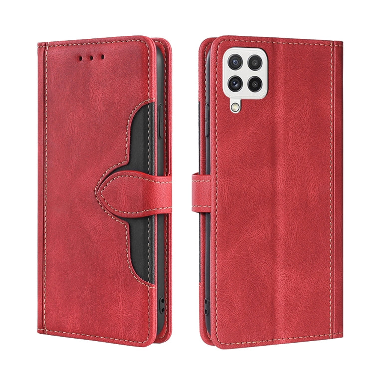 Skin Feel Straw Hat Magnetic Buckle Horizontal Flip PU Leather Case with Holder & Card Slots & Wallet, For Samsung Galaxy A03s (166.5mm), For Samsung Galaxy A03s (164.2mm), For Samsung Galaxy A22 4G, For Samsung Galaxy A22 5G���������������������������...