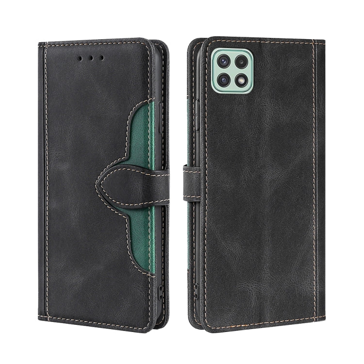 Skin Feel Straw Hat Magnetic Buckle Horizontal Flip PU Leather Case with Holder & Card Slots & Wallet, For Samsung Galaxy A03s (166.5mm), For Samsung Galaxy A03s (164.2mm), For Samsung Galaxy A22 4G, For Samsung Galaxy A22 5G���������������������������...