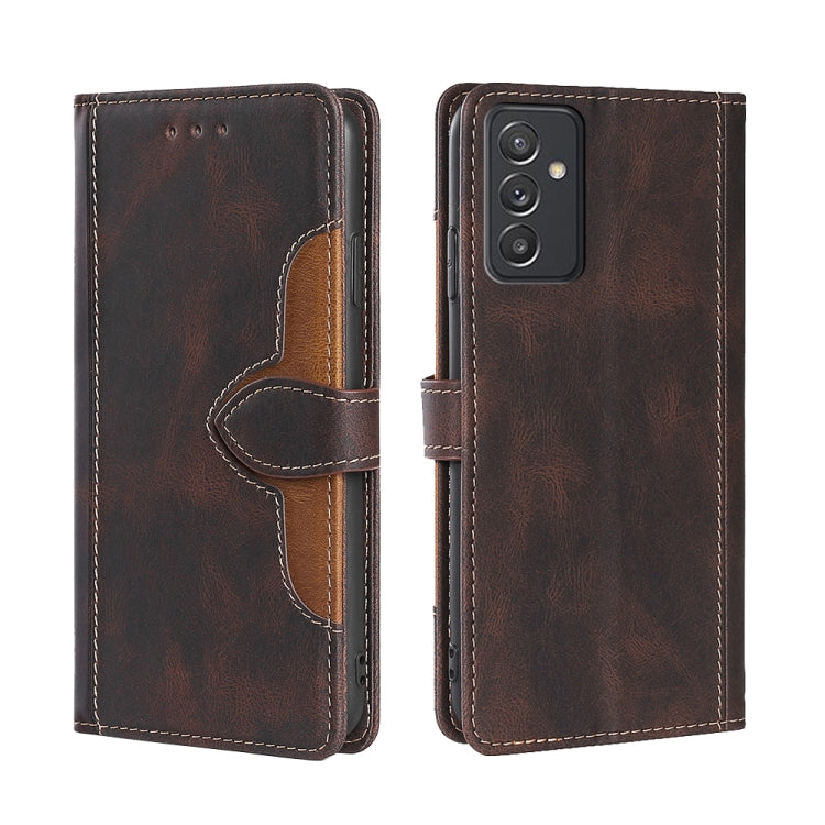 Skin Feel Straw Hat Magnetic Buckle Horizontal Flip PU Leather Case with Holder & Card Slots & Wallet, For Samsung Galaxy A03s (166.5mm), For Samsung Galaxy A03s (164.2mm), For Samsung Galaxy A22 4G, For Samsung Galaxy A22 5G���������������������������...