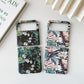 Small Floral Shockproof PC + Water Paste Protective Case, For Samsung Galaxy Z Flip3 5G
