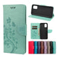 Butterfly Flower Pattern Horizontal Flip Leather Case with Holder & Card Slots & Wallet, For Samsung Galaxy A03s 166mm