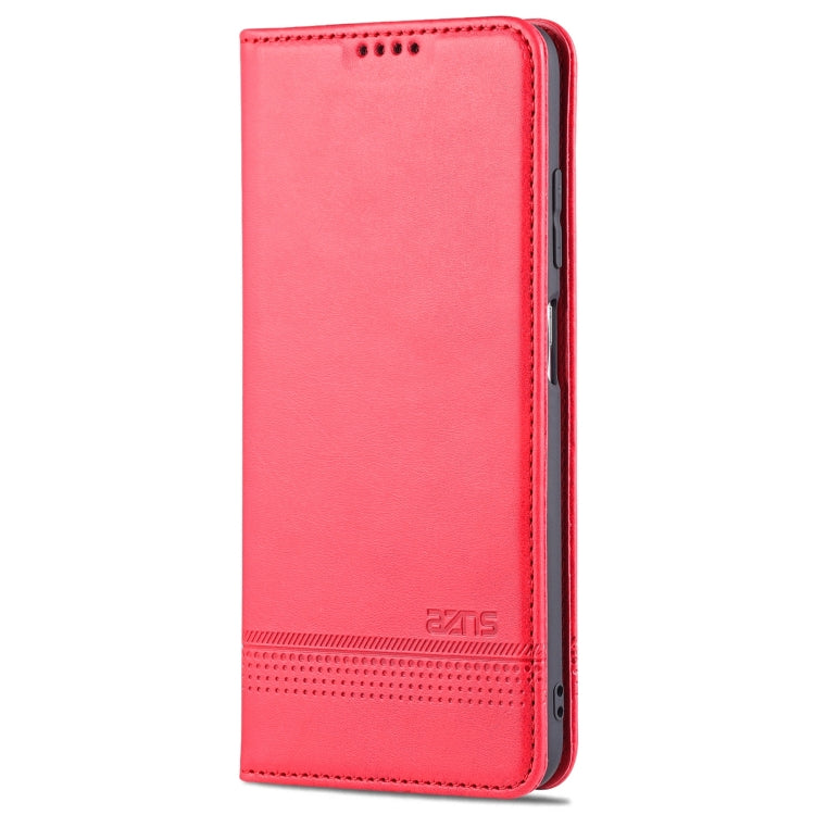 AZNS Magnetic Calf Texture Horizontal Flip Leather Case with Card Slots & Holder & Wallet, For Samsung Galaxy A03s 166mm