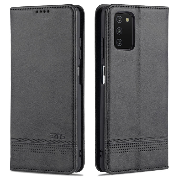 AZNS Magnetic Calf Texture Horizontal Flip Leather Case with Card Slots & Holder & Wallet, For Samsung Galaxy A03s 166mm