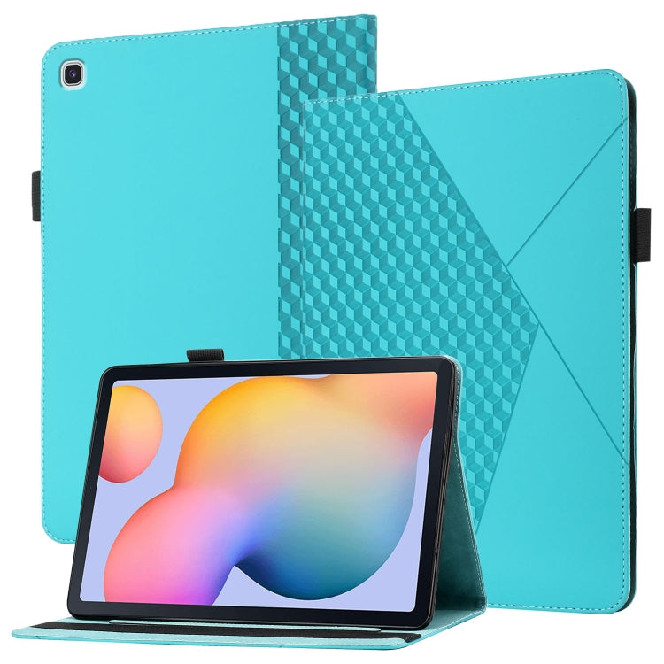Rhombus Skin Feel Horizontal Flip Tablet Leather Case with Card Slots & Holder, For Samsung Galaxy Tab S6 Lite SM-P610/T615, For Samsung Galaxy Tab A 10.1 2019 T510, For Samsung Galaxy Tab A7 10.4 2020 T500/T505�����������������������������������������...