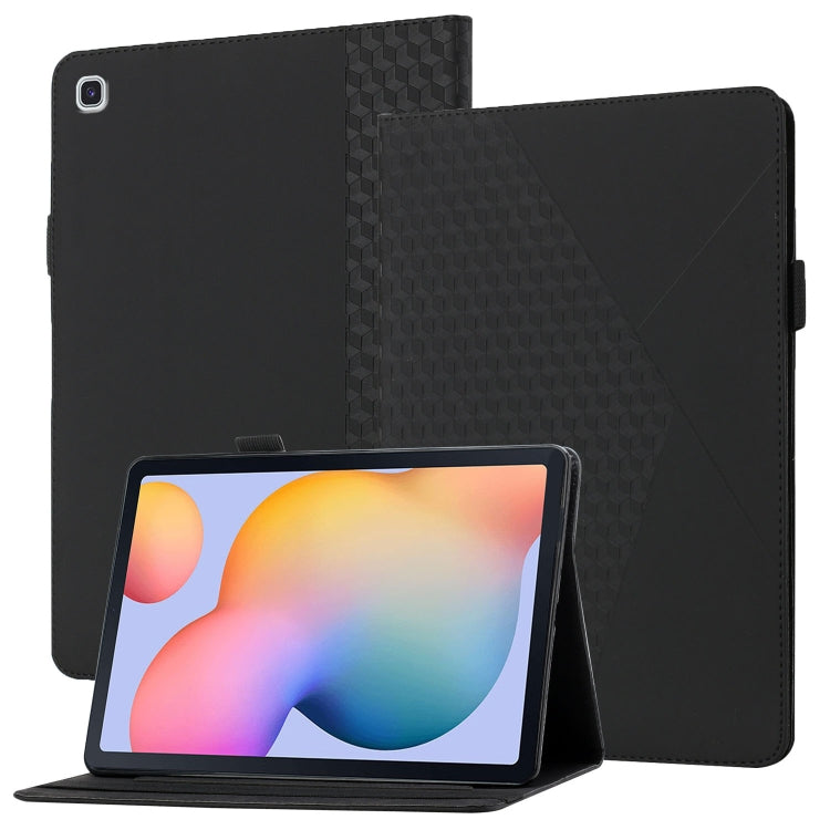 Rhombus Skin Feel Horizontal Flip Tablet Leather Case with Card Slots & Holder, For Samsung Galaxy Tab S6 Lite SM-P610/T615, For Samsung Galaxy Tab A 10.1 2019 T510, For Samsung Galaxy Tab A7 10.4 2020 T500/T505�����������������������������������������...