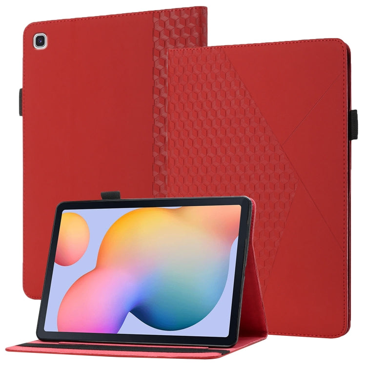 Rhombus Skin Feel Horizontal Flip Tablet Leather Case with Card Slots & Holder, For Samsung Galaxy Tab S6 Lite SM-P610/T615, For Samsung Galaxy Tab A 10.1 2019 T510, For Samsung Galaxy Tab A7 10.4 2020 T500/T505�����������������������������������������...