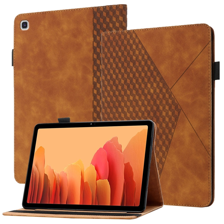 Rhombus Skin Feel Horizontal Flip Tablet Leather Case with Card Slots & Holder, For Samsung Galaxy Tab S6 Lite SM-P610/T615, For Samsung Galaxy Tab A 10.1 2019 T510, For Samsung Galaxy Tab A7 10.4 2020 T500/T505�����������������������������������������...