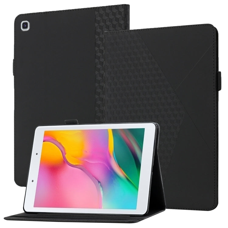 Rhombus Skin Feel Horizontal Flip Tablet Leather Case with Card Slots & Holder, For Samsung Galaxy Tab S6 Lite SM-P610/T615, For Samsung Galaxy Tab A 10.1 2019 T510, For Samsung Galaxy Tab A7 10.4 2020 T500/T505�����������������������������������������...