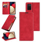Retro-skin Magnetic Suction Leather Case with Holder & Card Slots & Wallet, For Galaxy A03s 166mm
