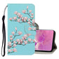 3D Colored Drawing Horizontal Flip PU Leather Case with Holder & Card Slots & Wallet
