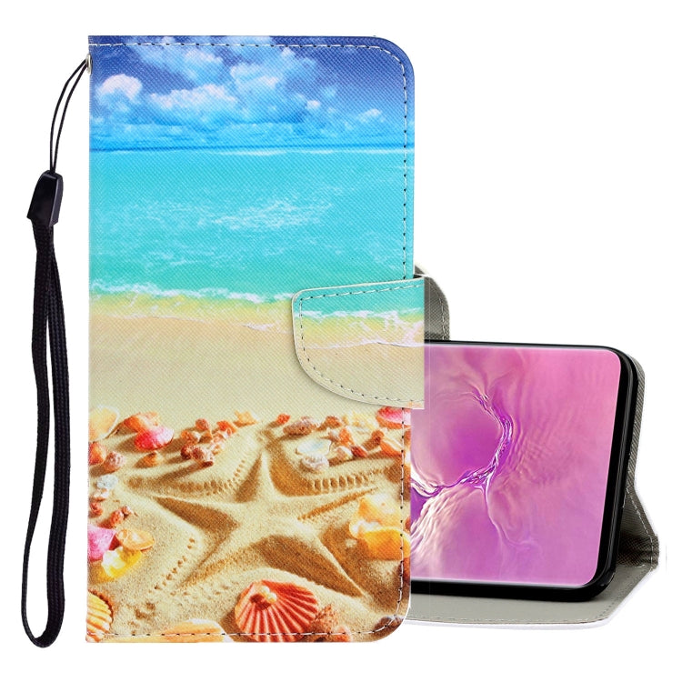 3D Colored Drawing Horizontal Flip PU Leather Case with Holder & Card Slots & Wallet