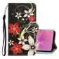 3D Colored Drawing Horizontal Flip PU Leather Case with Holder & Card Slots & Wallet
