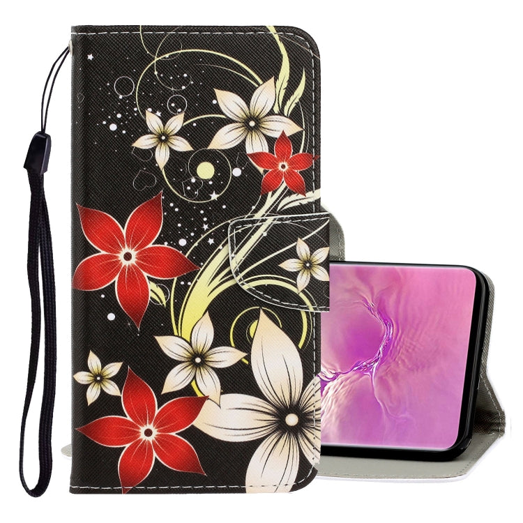 3D Colored Drawing Horizontal Flip PU Leather Case with Holder & Card Slots & Wallet