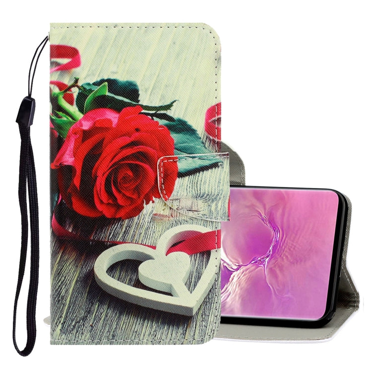 3D Colored Drawing Horizontal Flip PU Leather Case with Holder & Card Slots & Wallet