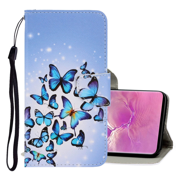3D Colored Drawing Horizontal Flip PU Leather Case with Holder & Card Slots & Wallet