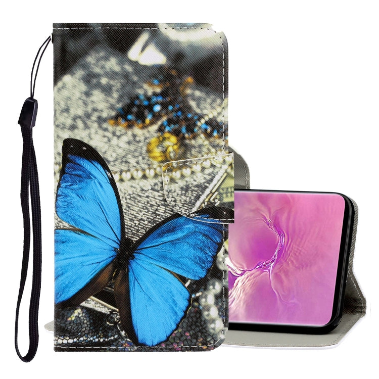 3D Colored Drawing Horizontal Flip PU Leather Case with Holder & Card Slots & Wallet