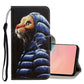 3D Colored Drawing Horizontal Flip PU Leather Case with Holder & Card Slots & Wallet