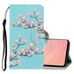 3D Colored Drawing Horizontal Flip PU Leather Case with Holder & Card Slots & Wallet