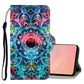 3D Colored Drawing Horizontal Flip PU Leather Case with Holder & Card Slots & Wallet