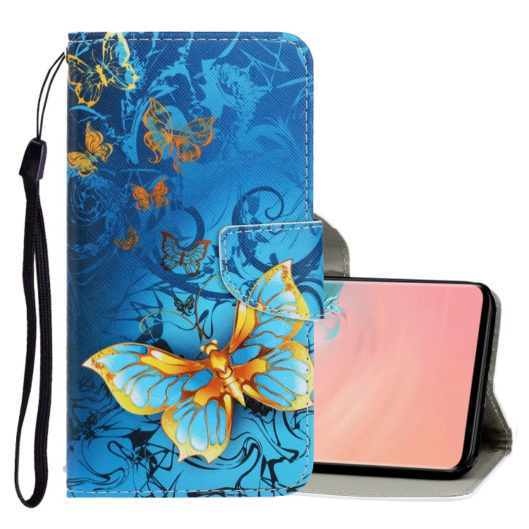 3D Colored Drawing Horizontal Flip PU Leather Case with Holder & Card Slots & Wallet